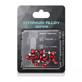 LF# 12x M5x10mm болты ротора дискового тормоза горный велосипед T25 тормозные винты (красный)