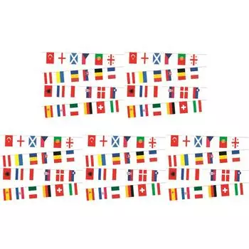 LF # 2024 24 страны висят на веревке флаги из полиэстера 7M с принтом футбольного события D