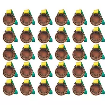 LF# 2 дюйма медный приз с круглой шейной лентой для вечеринки по случаю соревнований (медь