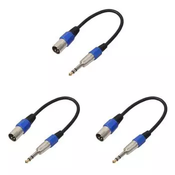 LF# 3P XLR штекерный разъем на 1/4 6,35 мм гнездовой штекер стереомикрофонный адаптер-кабель