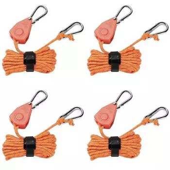 LF# 4mm Guy Lines Adjustable Windproof Reflective Camping Accessories (Orange)