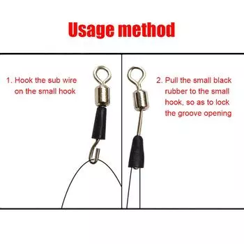 LF# 50x рыболовный подшипник качения вертлюг цельное кольцо быстроразъемные соединения крючка (S)