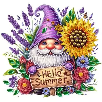 LF# 5D DIY Полный Круглый Дрель Алмазная Картина Гном Набор Домашний Декор Искусство Ремесло LY332