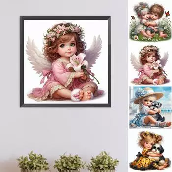 LF# 5D DIY Полный Круглый Дрель Алмазная Картина Детский Набор Домашний Декор Искусство Ремесло NH4354