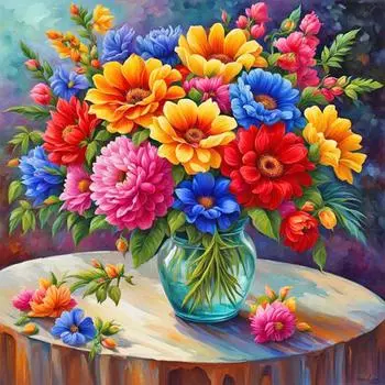 LF# 5D DIY Полный Круглый Дрель Алмазная Картина Цветок Набор Домашний Декор Искусство Ремесло 40x