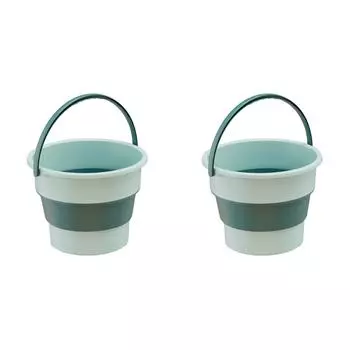 LF# 5L складное ведро портативное ведро для хранения воды для дома и путешествий (Светло-зеленый