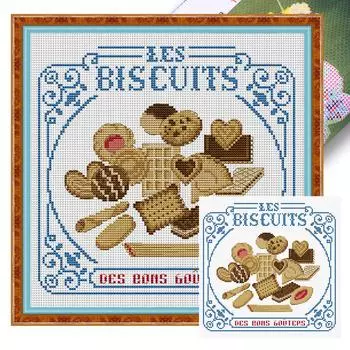 LF# Частичная вышивка египетской хлопковой нитью 14CT Напечатанная еда вышивка крестом 5371