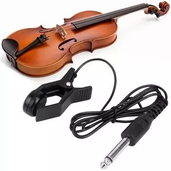 LF# Clip On Pickup гитарный звукосниматель тюнер усилитель универсальный черный гитарный аксессуар