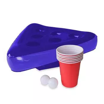 LF# Детский надувной пивной понг треугольный колпачок метание интерактивная игра реквизит игрушки