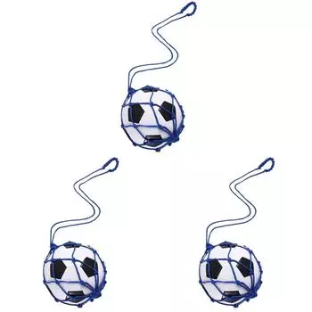 LF# Футбольный тренер по ударам по мячу Футбольный мяч Сетка Кикер Футбольные тренировочные средства (синий)