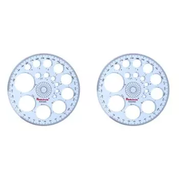 LF# Геометрический шаблон Измерительная линейка Круги Чертежные формы Трафареты (1)