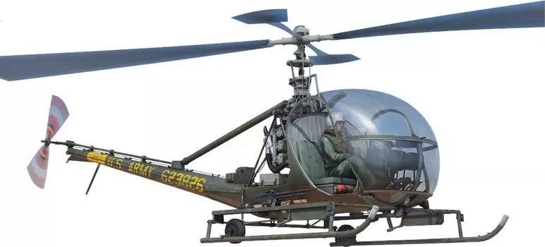 LF Model American Hiller Raven Military Aircraft Plastic Model LFMPE4816 1/48 OH-23