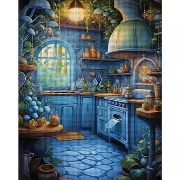 LF# Полная вышивка Эко-хлопковая нить 11CT Печатный набор для вышивки крестом Искусство