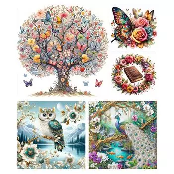 LF# Полная вышивка Эко-хлопковая нить 11CT Набор для вышивки крестом с изображением животных 2