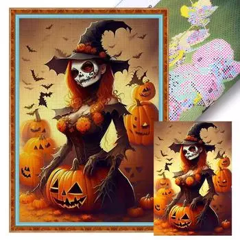 LF# Полная вышивка Эко-хлопковая нить 11CT Печатный Хэллоуин Набор для вышивки крестом Ar 1