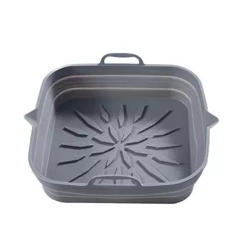 LF# Силиконовый квадратный противень для фритюрницы, коврик для жареной курицы, сковорода-гриль (кипа