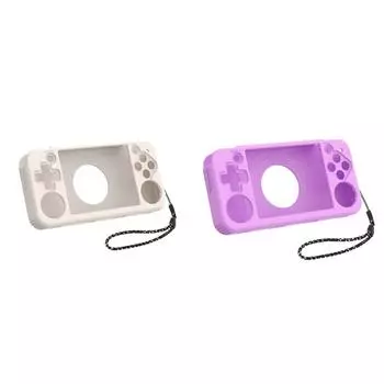 LF# Силиконовый защитный чехол со шнурком для портативной игровой консоли RG35XX H(Бей