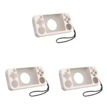 LF# Силиконовый защитный чехол со шнурком для портативной игровой консоли RG35XX H(Бей