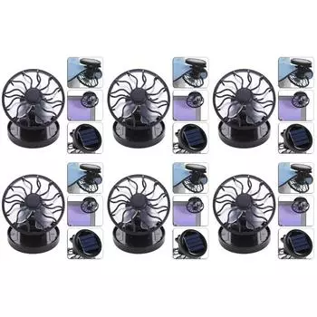 LF# Sun Solar Powered Cooling Fan Clip-On Mini Solar Panel Cell Beach Outdoors