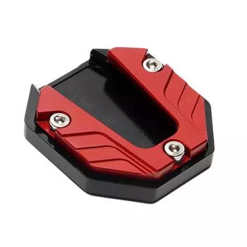 LF# Universal Enlarged Base Aluminium Alloy Kickstand Pad for Motorbike Scooter светло-серый