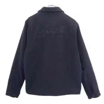 LFYT Back logo embroidery Wool jacket L black Men s Used