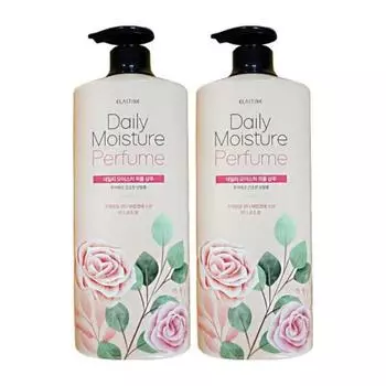 LG Elastin Daily Moisture Perfume Shampoo 1100ml 2pcs Hair Large Capacity