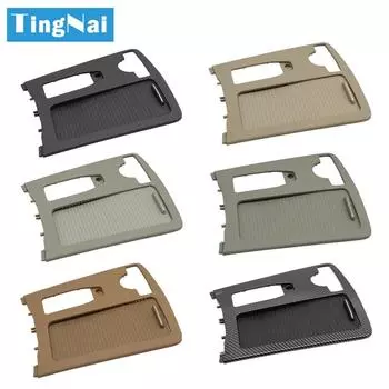 LHD карбоновый центральный подлокотник, держатель для напитков, затвор, внешняя рамка, панель для Benz W204 W207 W212 C180 C200 C220 E300 LHD Black