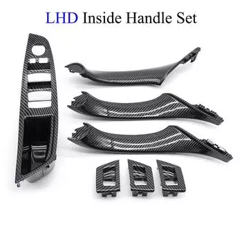 LHD RHD внутренняя панель подлокотника из углеродного волокна дверная ручка в сборе накладка для BMW 5 серии F10 F11 520i 523i 525i LHD Inside Set