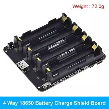 Li-ion Battery V3 Shield Holder 18650 Battery Holder Защита от перезарядки Power Bank Battery Charger Module для Raspberry Pi