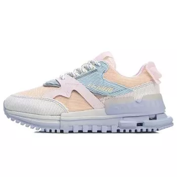 Li Ning 001 Artisan удобные универсальные кроссовки с низким верхом женские кроссовки серые оранжевые синие AGCR122-1 35