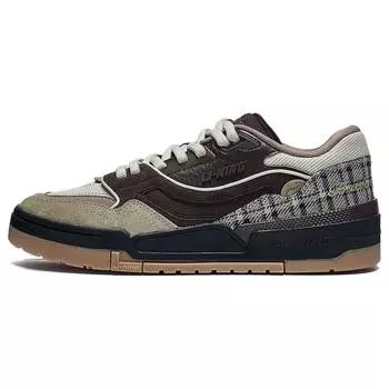 Li Ning 001 Btc Prm нескользящие низкие кроссовки для скейтбординга мужские коричневые AGCT219-2 39