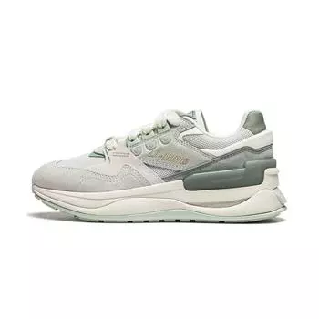 Li Ning 001 Chuxin V2 модные удобные прочные легкие повседневные туфли с низким верхом женские повседневные туфли серо-зеленые AGCU064-3 36