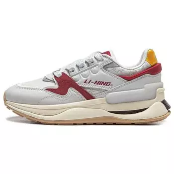 Li Ning 001 Chuxin V2 Модные универсальные амортизирующие нескользящие износостойкие низкие повседневные туфли женские кроссовки Off-White AGCT502-1 37