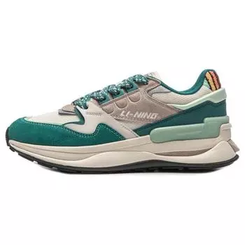 Li Ning 001 Chuxin V2 универсальные удобные дышащие нескользящие низкие повседневные туфли мужские кроссовки зеленые желтые коричневые AGCT501-3 40
