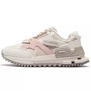 Li Ning 001 Craft Светоотражающие модные спортивные повседневные туфли женские кроссовки розовые AZGS078-3 35
