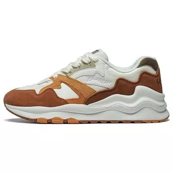 Li Ning 001 Mountain And Sea удобные нескользящие низкие кроссовки для бега мужские кроссовки бежево-коричневые AZGT073-2 41