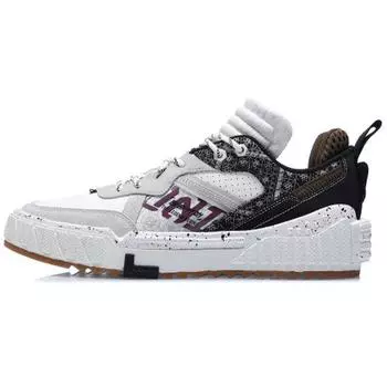 Li Ning 001 Unblock Classic Casual Low-Top Sneakers Men Sneakers White Black AGCQ199-5 39
