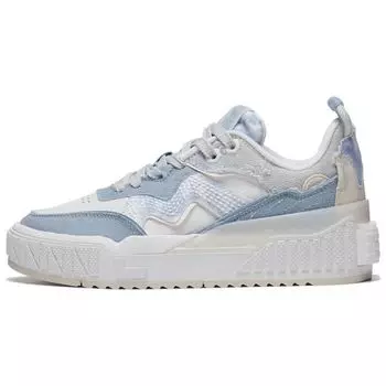 Li Ning 001 Unblock Denim износостойкие дышащие низкие кроссовки для скейтбординга женские скейтборды синие белые AGCT086-1 35