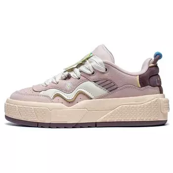 Li Ning 001 Unblock износостойкие нескользящие отскакивающие низкие спортивные повседневные туфли женские кроссовки фиолетовые AGCT096-3 36