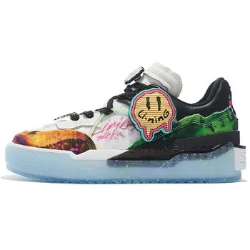 Li Ning 001 Unblock нескользящие износостойкие низкие кроссовки для скейтбординга мужские кроссовки белые черные зеленые AGCS213-1 40