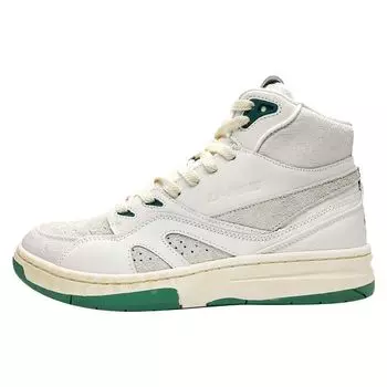 Li Ning 1807 Collaboration Limited Edition Retro Basketball Shoes Women Sneakers White Green AGBQ136-1 36