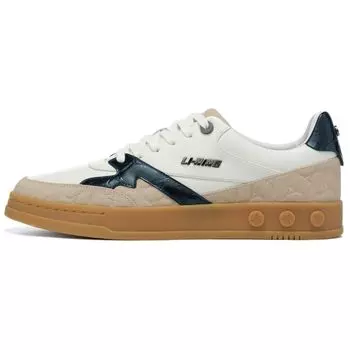 Li-Ning 1990 001 Non-Slip Lightweight Low-Top Skate Shoes Men Sneakers Brown Green White ALHT003-2 43