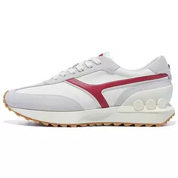 Li-Ning 1990 Classic Retro Running Shoes Women Sneakers White Red ALJT042-1 38