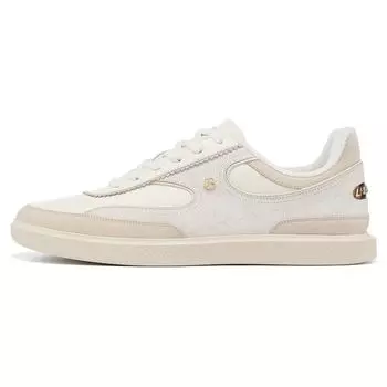 Li-Ning 1990 Classic Series Minimalist Lightweight High Resilience Casual Low-Top Sneakers Men Sneakers Light-Antique-Yellow Fog-Khaki ALHT087-3 43
