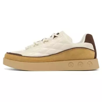 Li-Ning 1990 Classic Series Wind Bell 3 Comfortable Durable Lightweight Low-Top Skate Shoes Women sneaker Beige ALHT074-4 36
