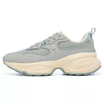 Li-Ning 1990 Cloud Dress Comfortable Versatile Shock Absorption Wear-Resistant Rebound Low-Top Running Shoes Women sneaker Light-Green ALJT064-2 37