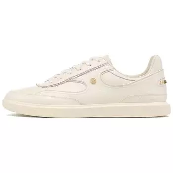 Li-Ning 1990 Cloud Dress Non-Slip Wear-Resistant Low-Top Skate Shoes Women sneaker Off-White ALHT062-2 37