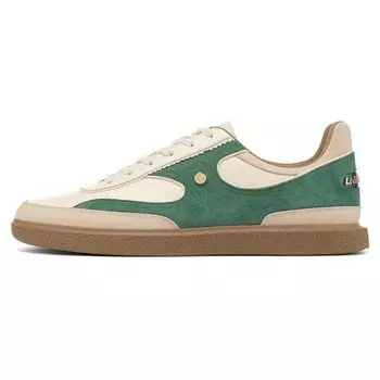 Li-Ning 1990 Cloud Dress Non-Slip Wear-Resistant Low-Top Skate Shoes Women Sneakers Yellow Green ALHT062-1 36