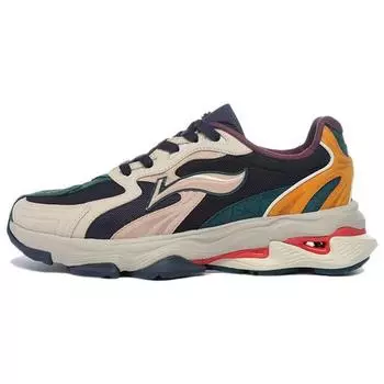 Li-Ning 1990 Comfortable Versatile Shock Absorbing Non-Slip Wear-Resistant Low-Top Casual Shoes Men sneaker Blue Black Orange ALJS033-4 43