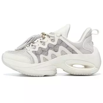Li-Ning 1990 Heart Dance Lightweight Rebound Low-Top Sports Casual Shoes Women Sneakers Off-White ALJS080-1 39
